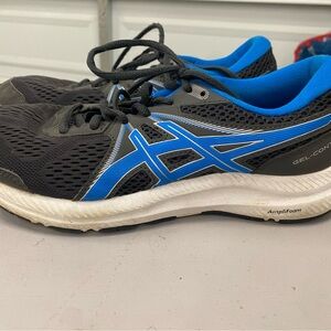 Asics Gel-Contend Black and Blue Men's Shoes